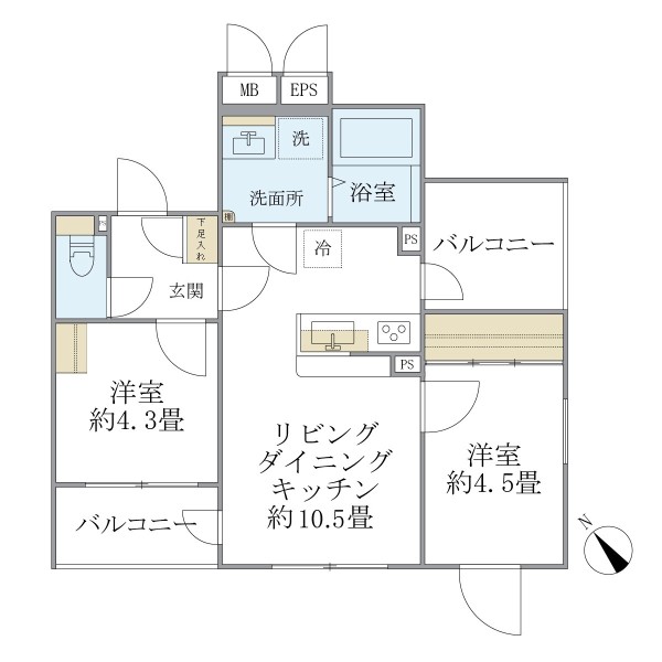EXAM AKASAKAの間取図