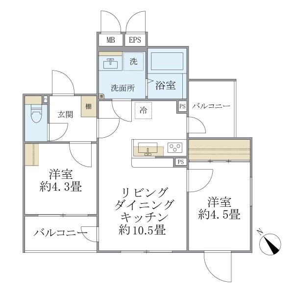 EXAM AKASAKAの間取図