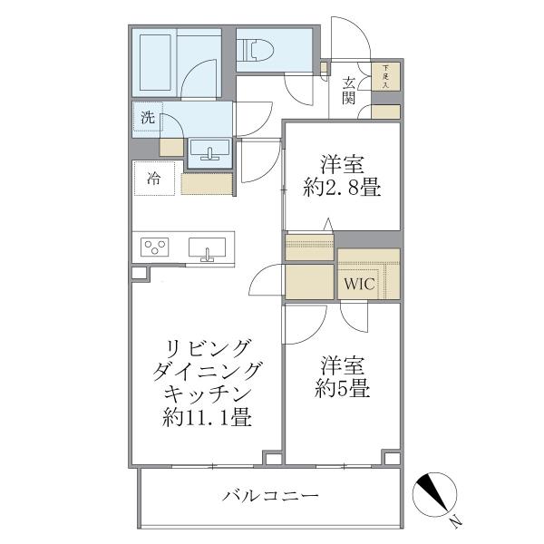 La Perla Meguro-HigashiyamaIIの間取図