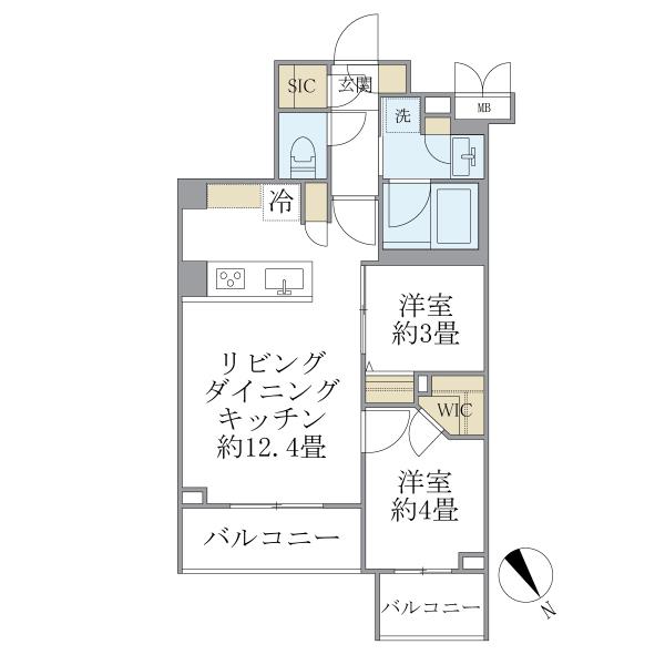 La Perla Meguro-HigashiyamaIIの間取図