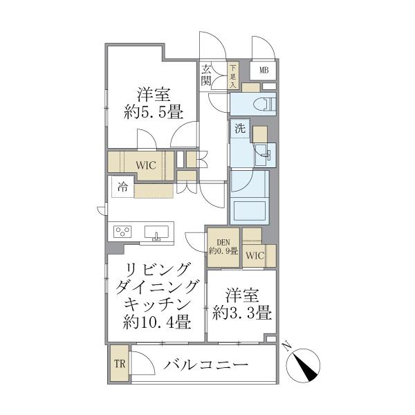 La Perla Meguro-HigashiyamaIIの間取図