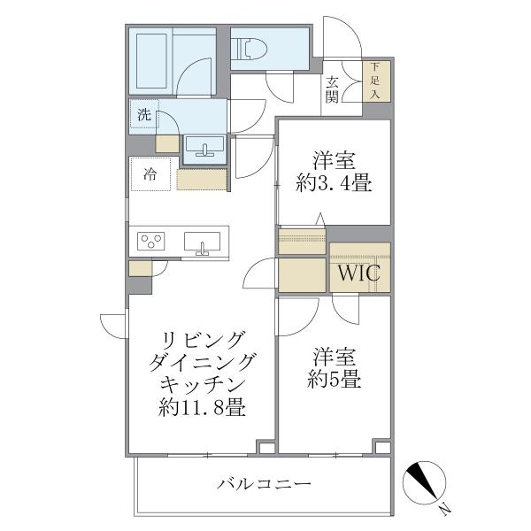 La Perla Meguro-HigashiyamaIIの間取図