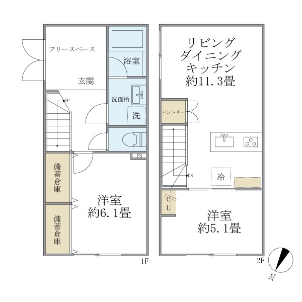 フォルモントの間取図