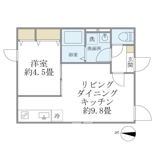 カレラコート大山の間取図