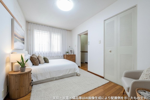 ※家具・家電・備品等をＡＩ画像生成により配置例として示したものです。