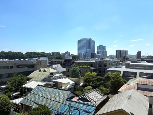 開放的な空と六義園の緑を感じられる眺望です