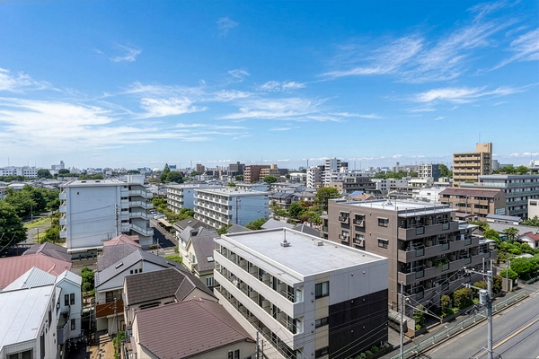 【眺望（北西側）】西東京の街並みが広がる眺望