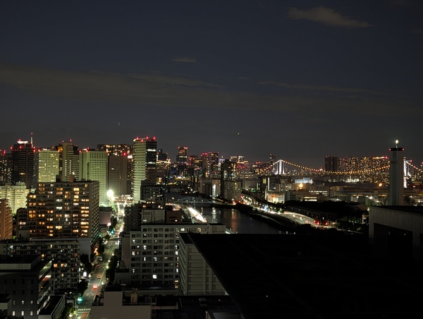 北側の夜景