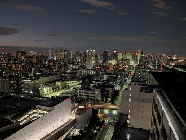 北側の夜景