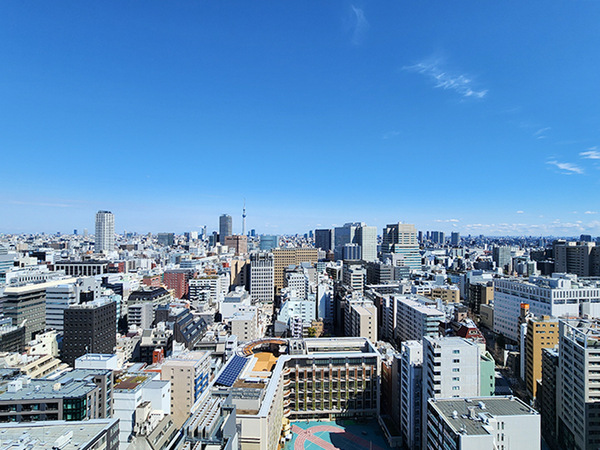 北東側バルコニーからの眺望
