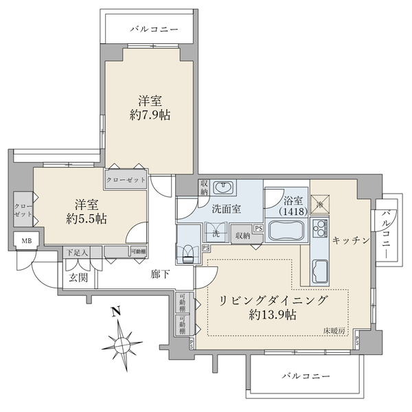 【間取図】