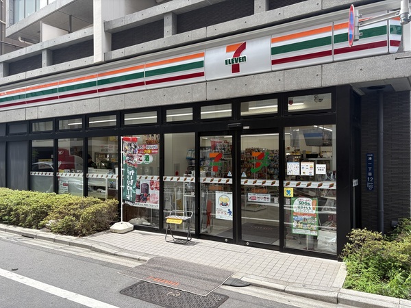 「セブンイレブン中央区湊１丁目店」、約１５０ｍ、徒歩２分